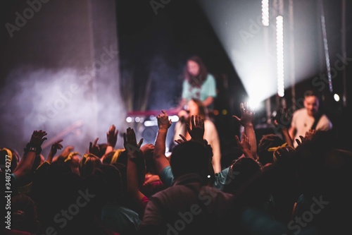 crowd of people dancing at concert © Robby