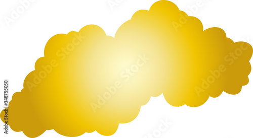 Gold Japanese clouds