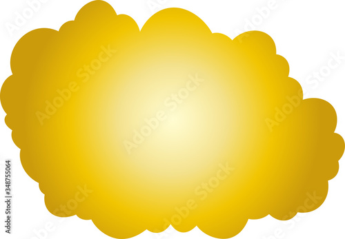 Gold Japanese clouds