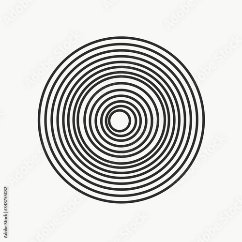 3d render concentric circles