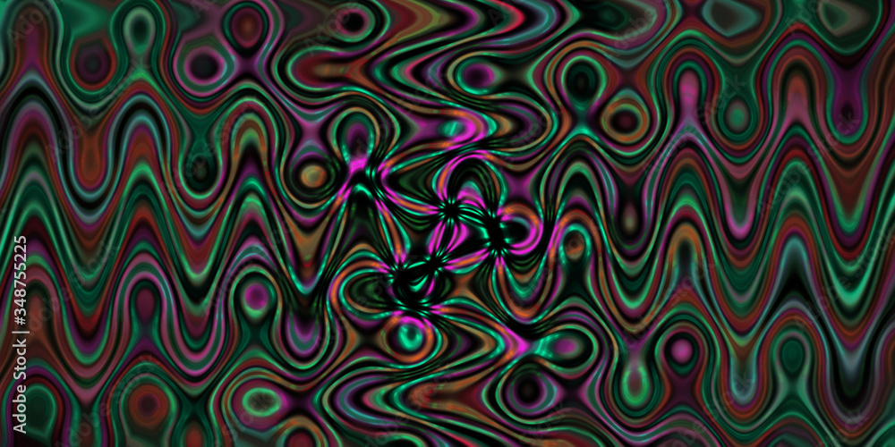 Fototapeta premium An abstract psychedelic wavy background image.