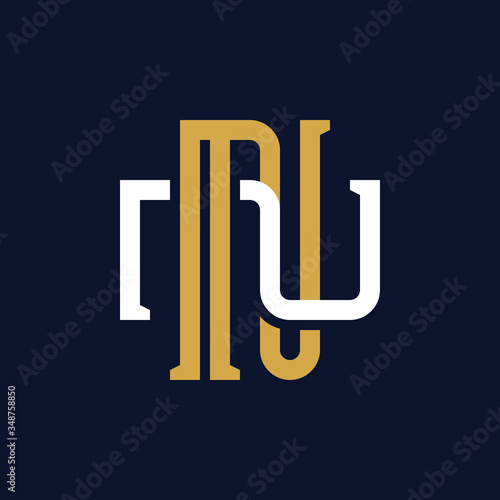 Initial Letter NN Monogram Logo Design