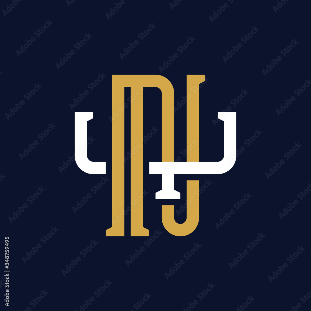 Initial Letter NY YN Monogram Logo Design Initial Letter NY YN Monogram Logo Design