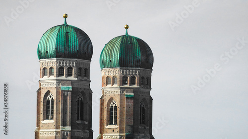 The Frauenkirche. Cathedral of the blessed virgin Mary, the highest Church in Munich, which gave the name of the main square of the city of Marienplatz. Cathedral of the Catholic Archdiocese of Munich