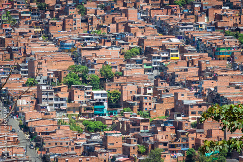 Medellín, Antioquia / Colombia. February 25, 2018. Poor neighborhood of Medellin © alexander