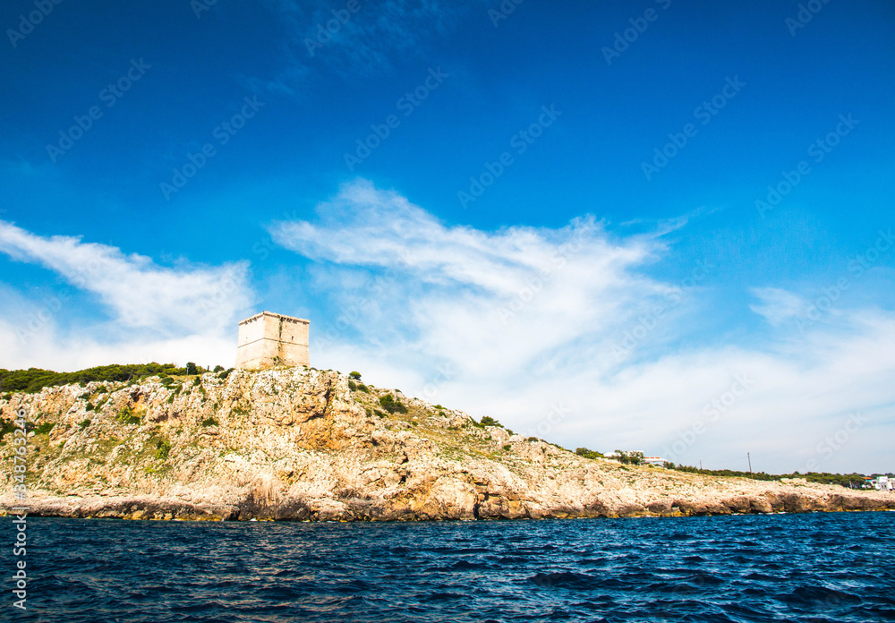 Watchtower near Santa Caterina (Torre dell'Alto), Salento, south Italy Watchtower near Santa Caterina (Torre dell'Alto), Salento, south Italy