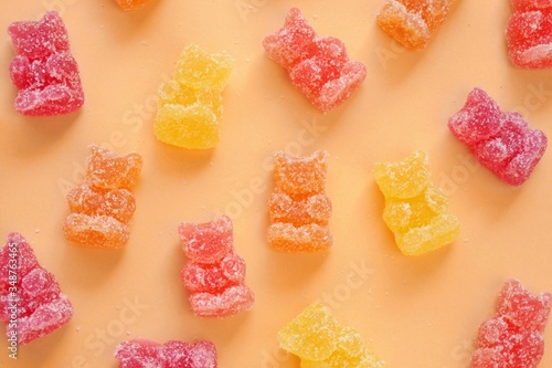 Billede på lærred Gummy Bears Jelly Candy