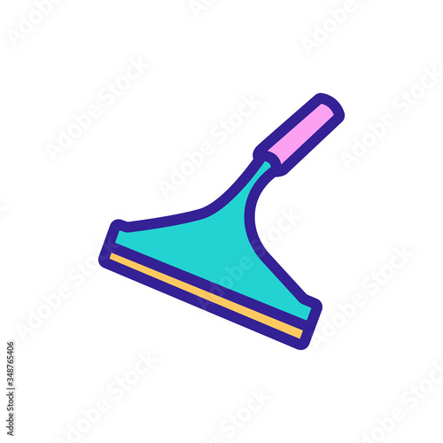 microfiber mop icon vector. microfiber mop sign. color symbol illustration