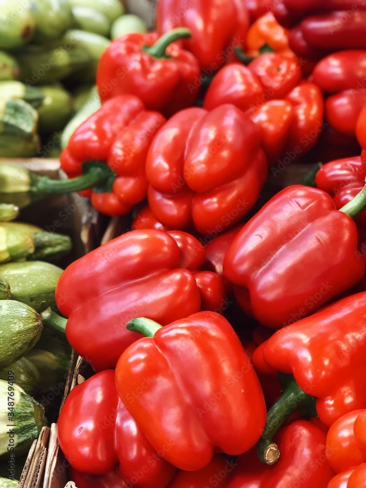Red pepper harvest Red pepper harvest