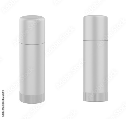Body antiperspirant deodorant roll-on, cosmetic bottle. Realistic mock up. Beauty skincare product packaging. 3d illustration