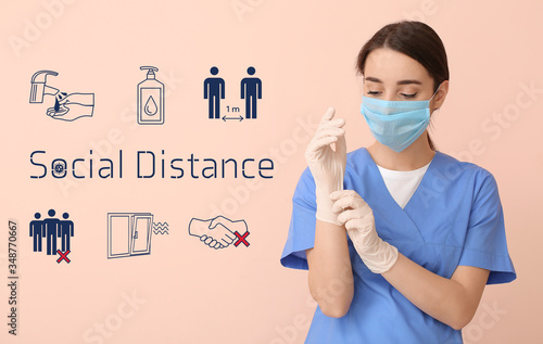 Doctor wearing medical mask...