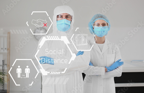 Doctor wearing protective u...