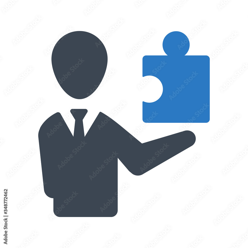 Business problem solving icon Business problem solving icon