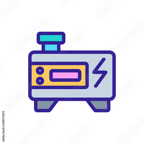 inverter generator icon vector. inverter generator sign. color symbol illustration