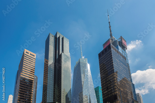 Manhattan skyline, skyscraper in New York City, USA. 