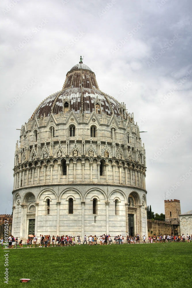 Baptistry of the Cathedral of Pisa, Italy (HDR version)