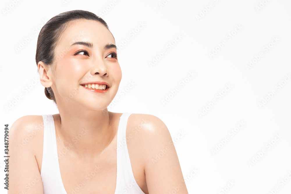 Beauty asian women portrait face with natural skin and skin care healthy hair and skin close up face beauty portrait.Beauty Concept. Beauty asian women portrait face with natural skin and skin care healthy hair and skin close up face beauty portrait.Beauty Concept.