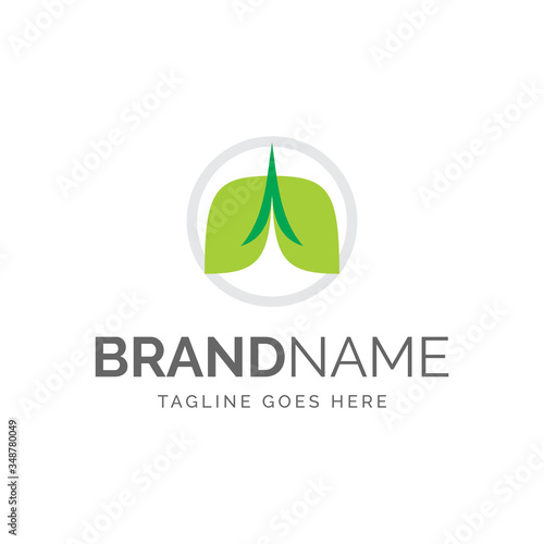 logo of leaves forming lungs