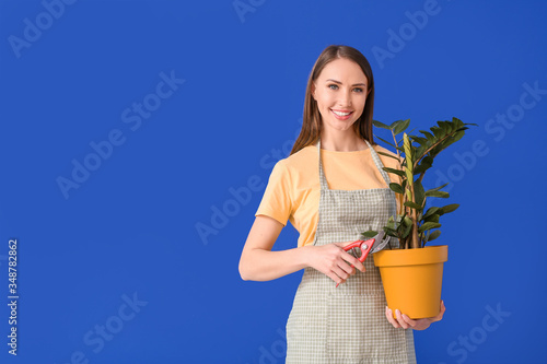 Portrait of female florist ...