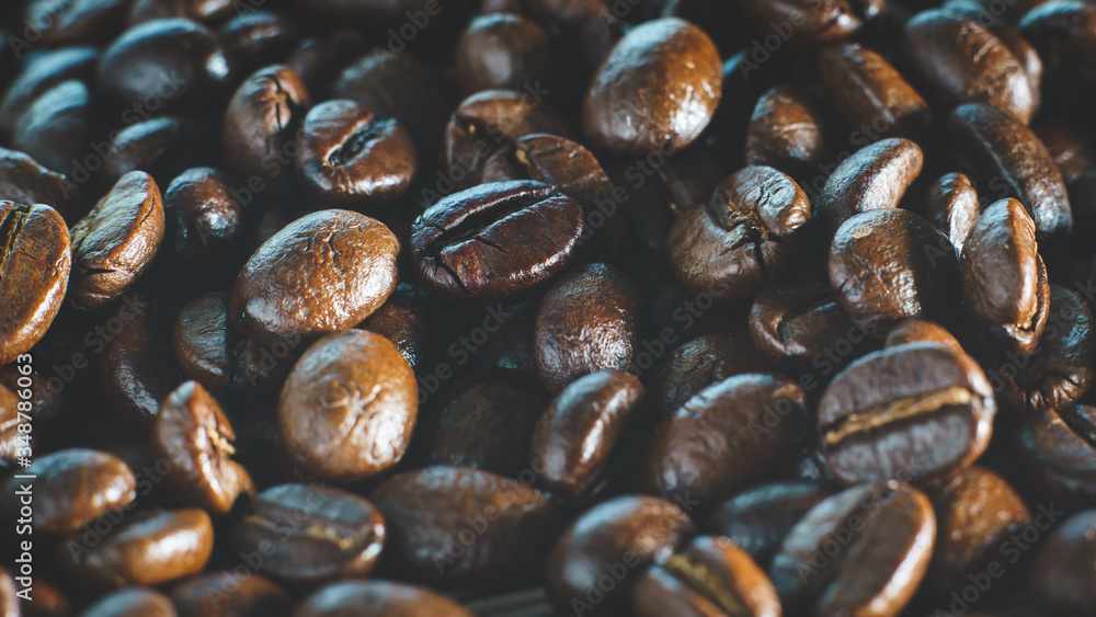 Coffee beans. On a wooden background. Coffee beans. On a wooden background.