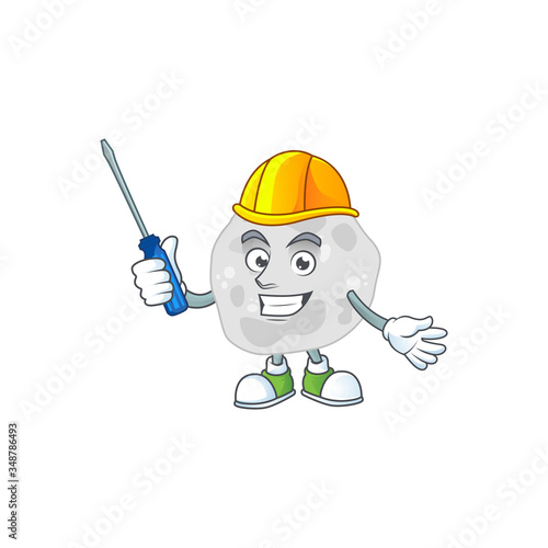 A cartoon image of fibrobacteres in a automotive character