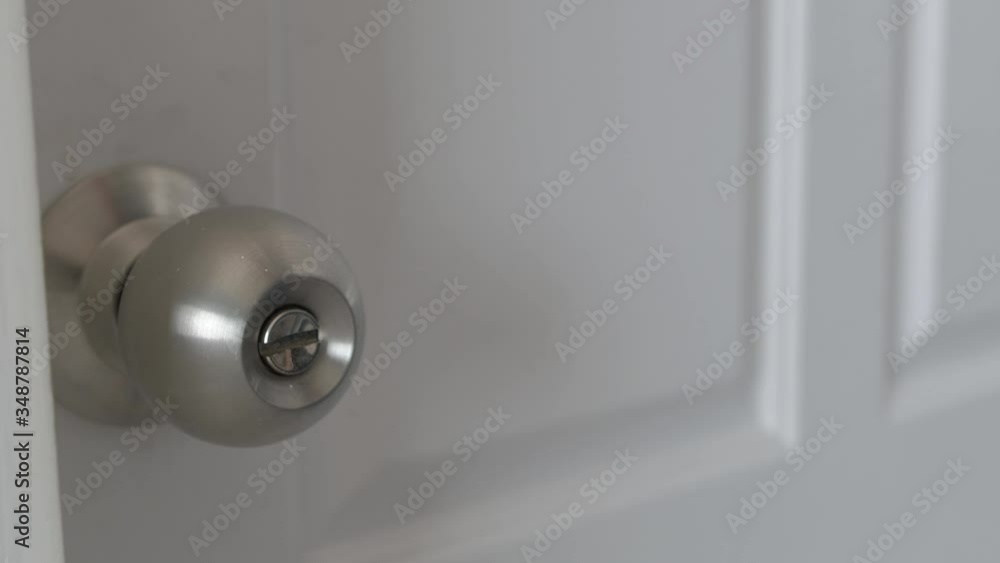 Men are afraid to get germs from the doorknob, Therefore he wear rubber gloves before touching the doorknob. Men are afraid to get germs from the doorknob, Therefore he wear rubber gloves before touching the doorknob.