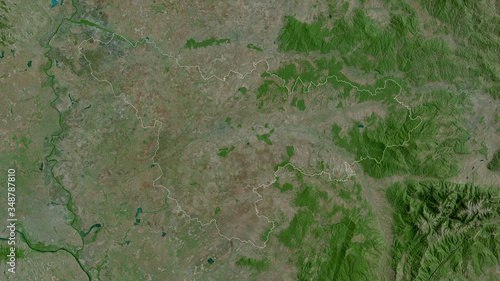 Timiș, Romania - outlined. Satellite