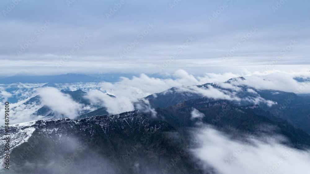 Dawn above the sea of fog Dawn above the sea of fog