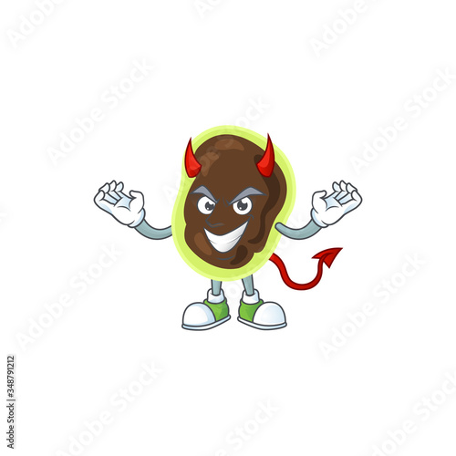 A cartoon image of firmicutes as a devil character