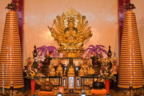 Figure in Zhinan Temple, Taiwan, China, Asia photo