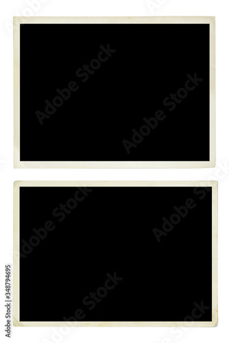 old photo texture on white