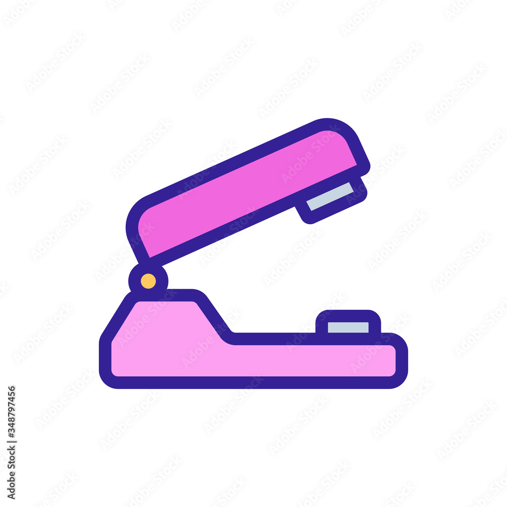 paper hole punch icon vector. paper hole punch sign. color symbol illustration paper hole punch icon vector. paper hole punch sign. color symbol illustration
