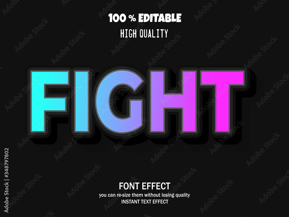 Obraz Editable font effect