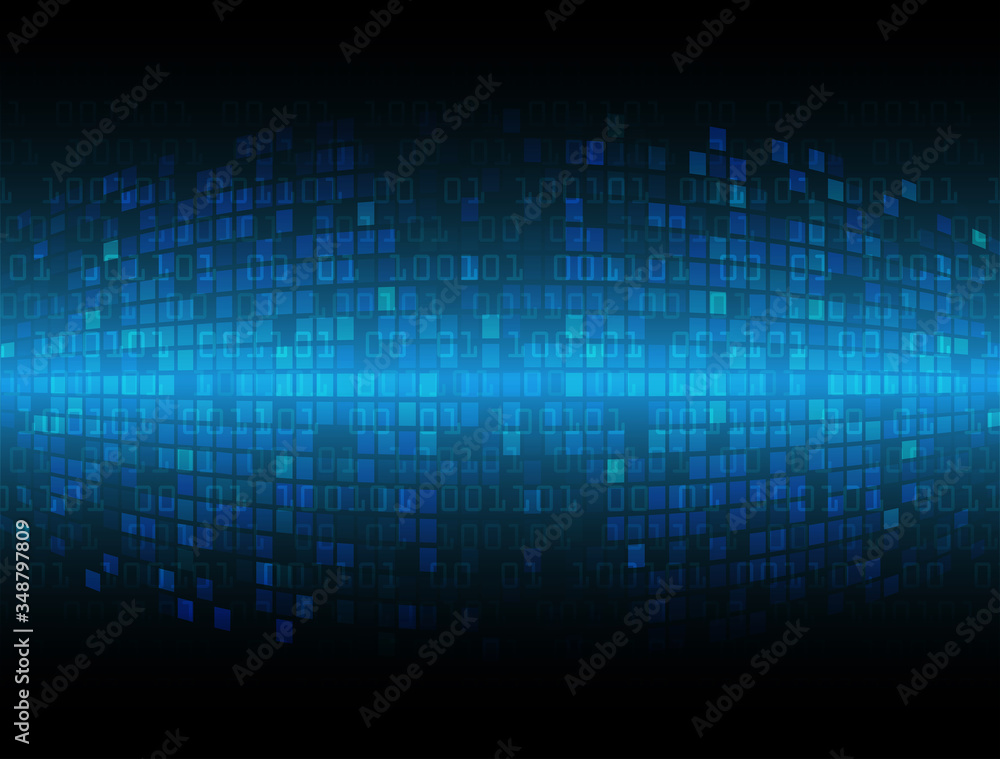 Blue cyber circuit future technology concept background
Blue cyber circuit future technology concept background