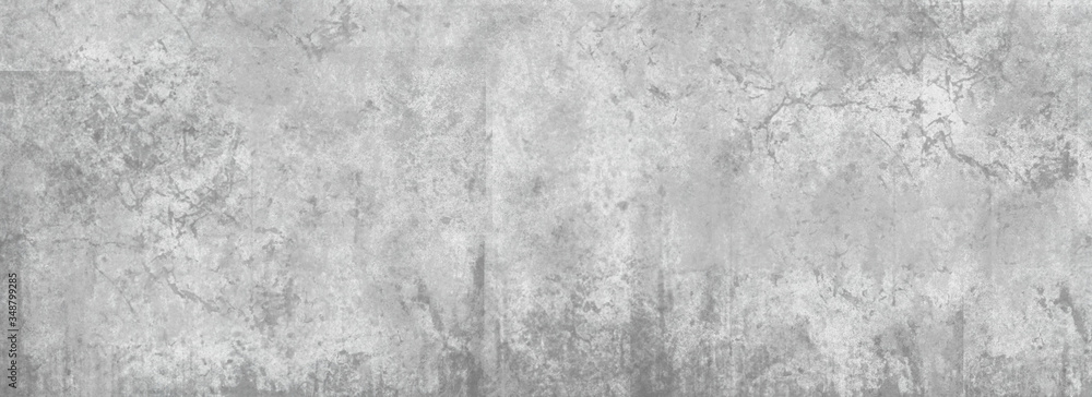 Gray cement concrete floor and wall backgrounds,  interior room , display products. White grey color for background. Old grunge textures with scratches and cracks. 