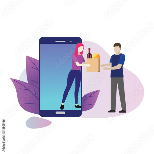 Online shopfront. Isometric food delivering. Looking for bar or dinner. Mobile searching. Bar or wine shop. Online payments