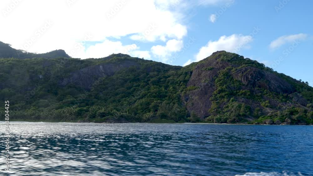 Mountain and coastline on a paradise island Mountain and coastline on a paradise island