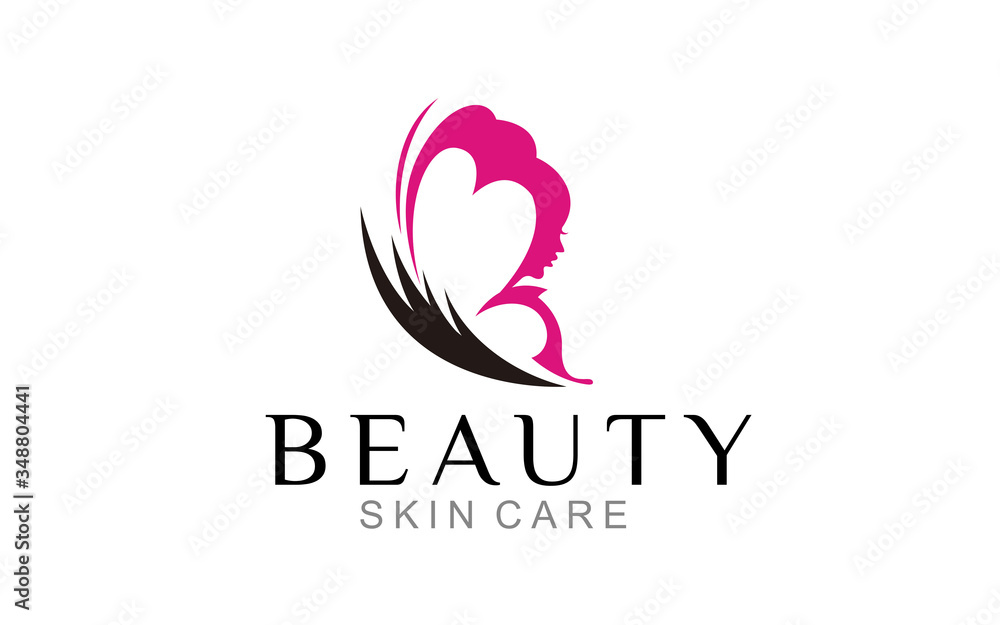 Illustration logo of Beauty care salon