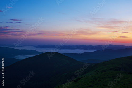 Sunrise in the mountains. © Vitalfoto