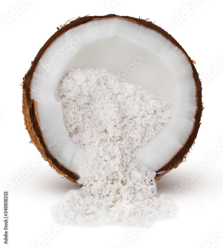 coconut fruit isolated on white