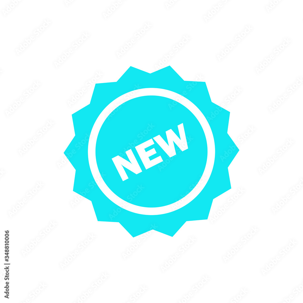New badge icon design isolated on white background New badge icon design isolated on white background