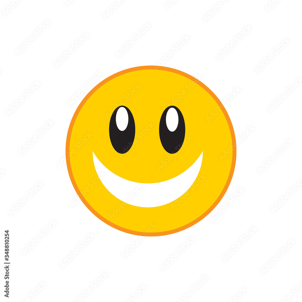 Smile icon design isolated on white background Smile icon design isolated on white background