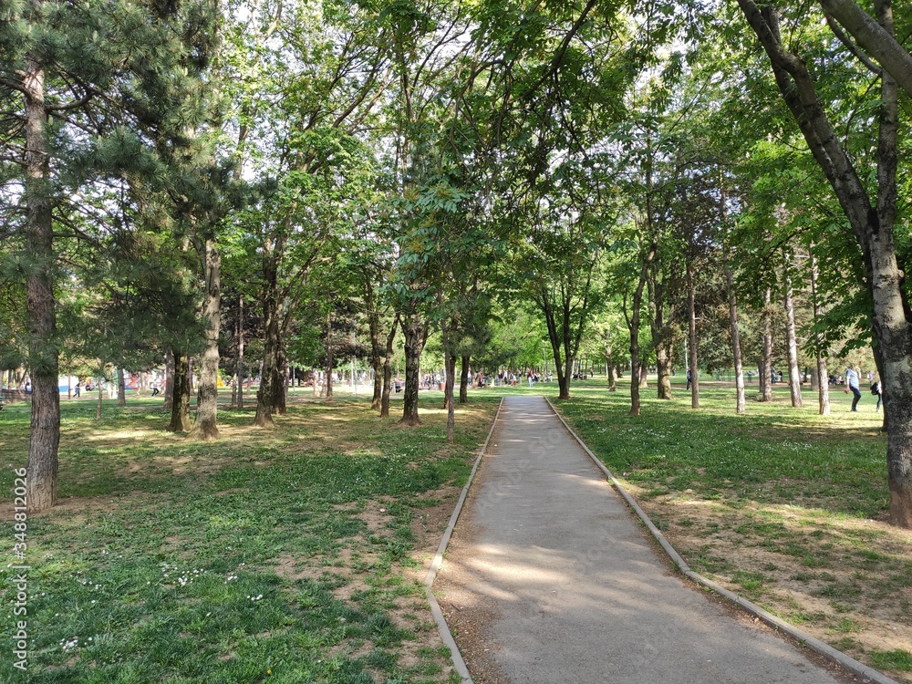 Belgrade Serbia Cukarica banovo brdo park