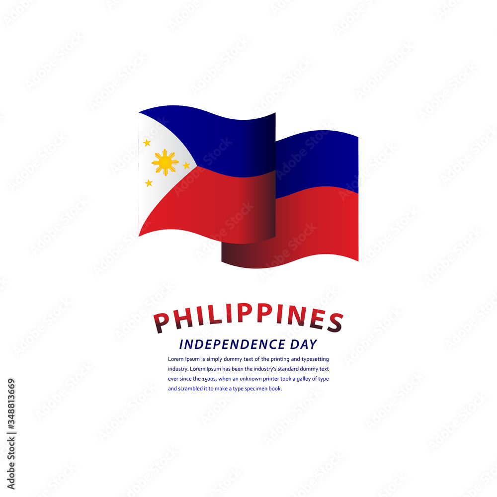 Happy Philippines Independence Day Celebration Vector Template Design Illustration Happy Philippines Independence Day Celebration Vector Template Design Illustration
