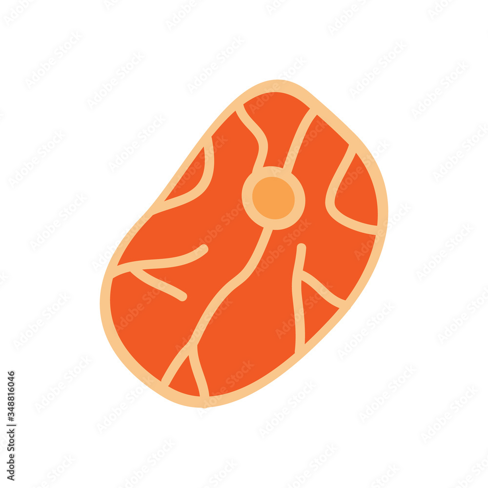 Beef steak vector illustration icon. Raw meat, t-bone steak drawing. Isolated. Beef steak vector illustration icon. Raw meat, t-bone steak drawing. Isolated.