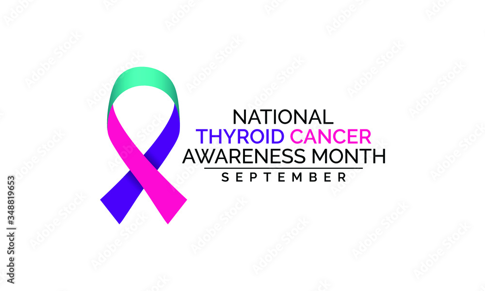 Vector illustration on the theme of National Thyroid Cancer awareness month observed each year in September. Vector illustration on the theme of National Thyroid Cancer awareness month observed each year in September.