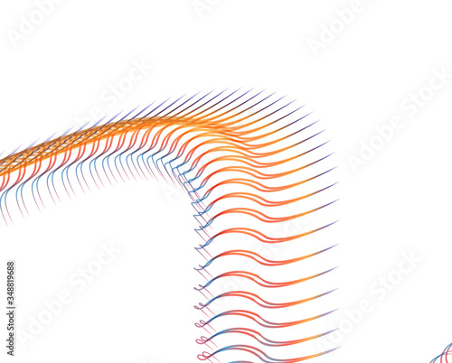 Abstract background blend wave line design for Wallpaper, Banner, Background, Card, Book Illustration, landing page