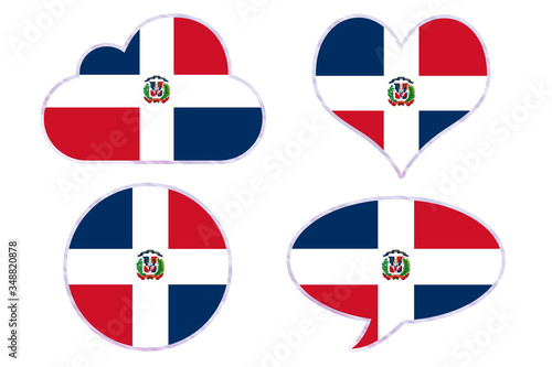 Free Download Dominican Republic flag in different shapes - GFXLoad