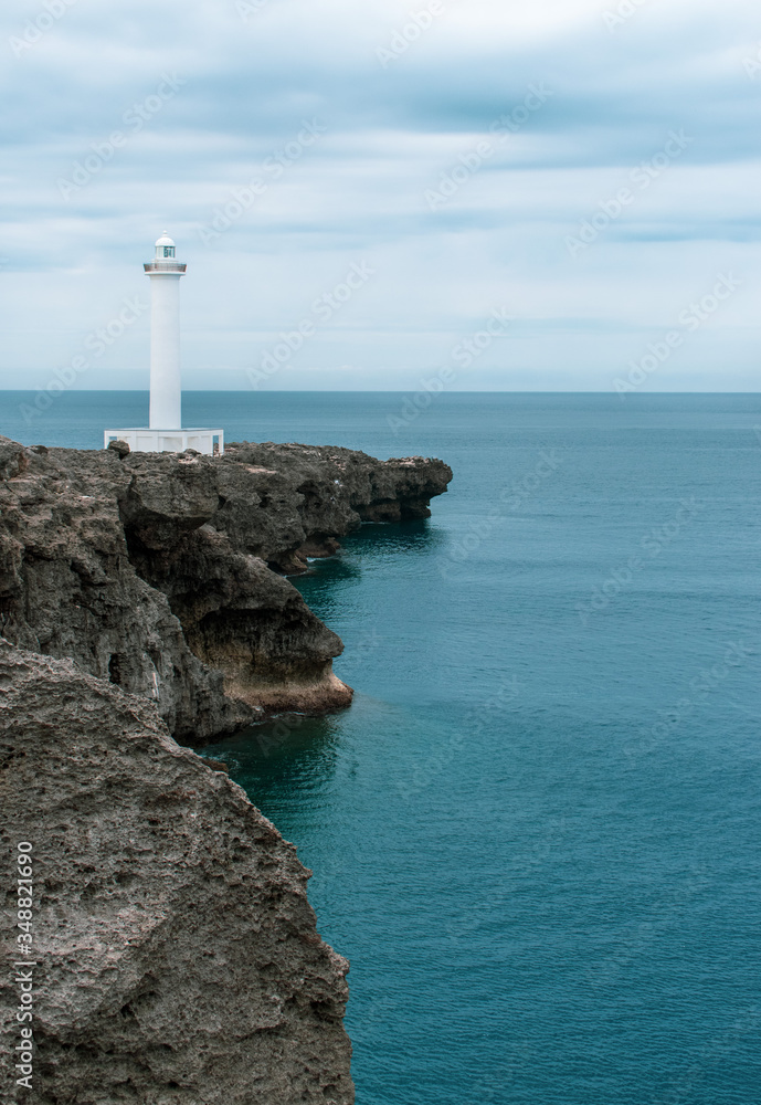 Lighthouse in the sea