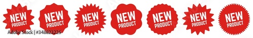 New Product Tag Red | Icon | Sticker | Deal Label | Variations